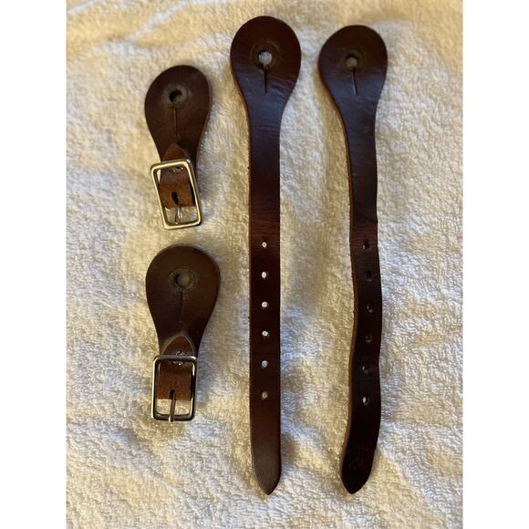 Western spur straps brown Horse Rodeo Equestrian - Picture 2 of 2